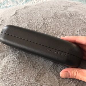 Black Oakley glasses case